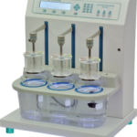 Three-station disintegration tester